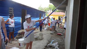 Painting the school