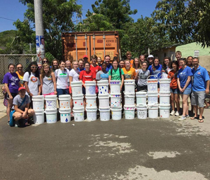 CCS team with water filters