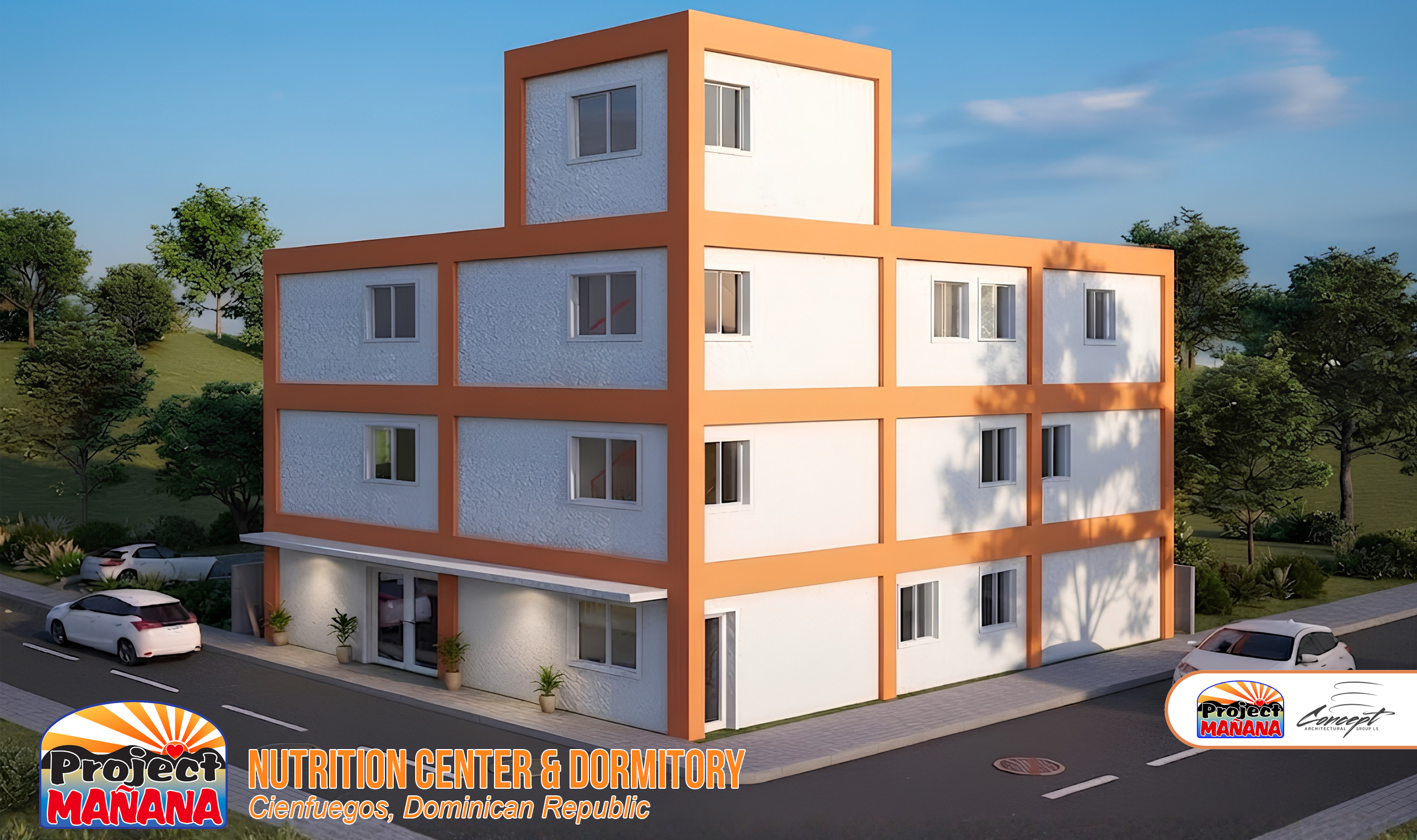Nutrition Center & Dormitory - 3D Model